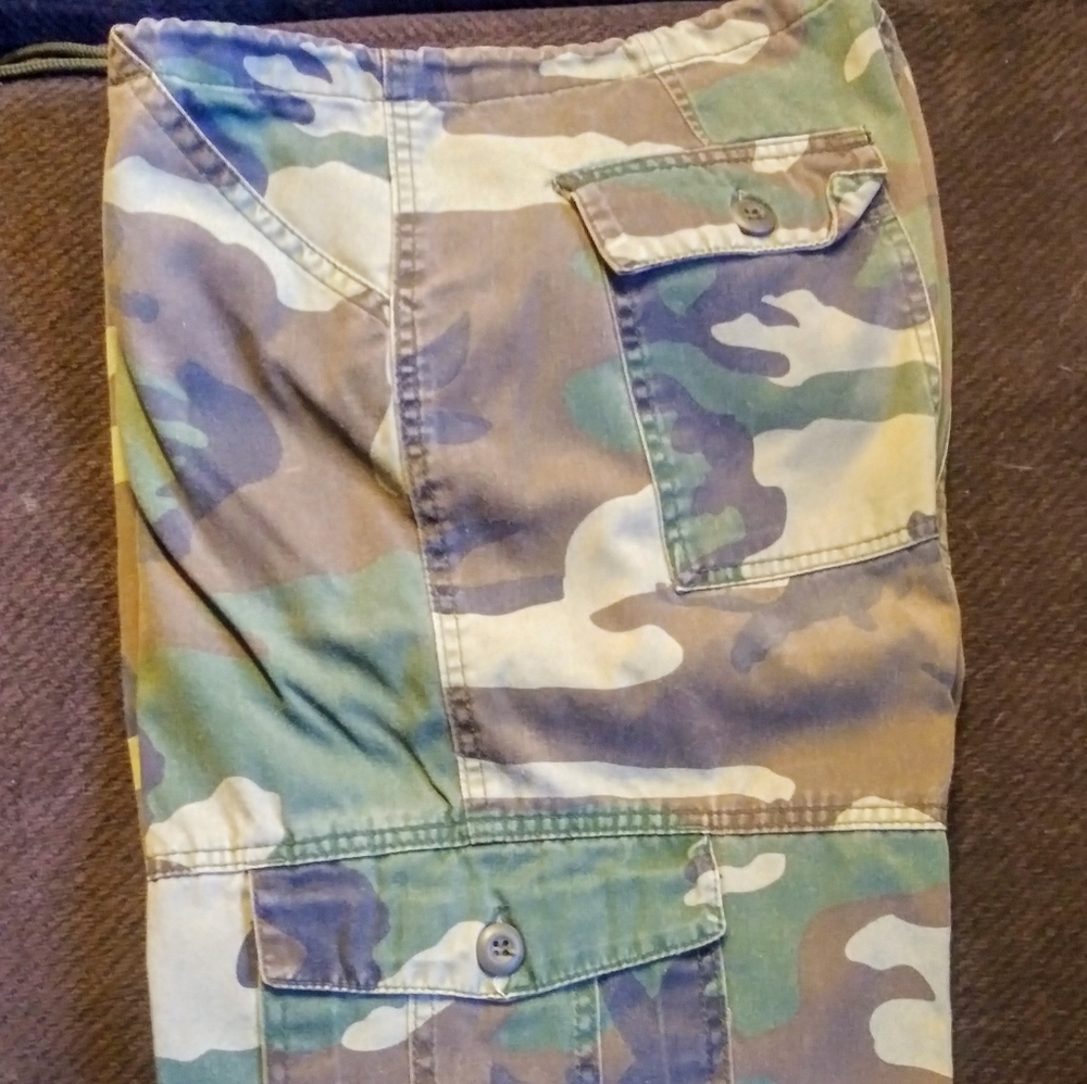 Camo Pants/Unisex/Drawstring/Size M